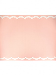 Ράνερ Διακόσμισης Scalloped Edge Pink Red