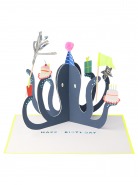 Meri Meri Ευχετήρια Κάρτα Party Octopus 