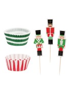 Cupcake Kit Botanical Nutcracker (24τμχ)